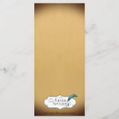 Once on a Time 結婚's Menu メニュー (裏面)