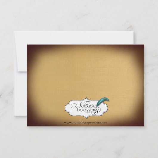 Once On A Time 結婚's Response Card 出欠カード (裏面)