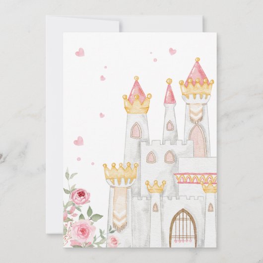 Once On A Time Birthday Party 招待状 (裏面)