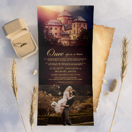 Once On a Time Fairytale Castleの写真結婚|過去記事 三つ折り招待状