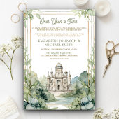 Once On a Time Fairytale Castle Photo 結婚's 招待状