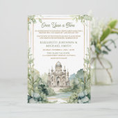 Once On a Time Fairytale Castle Photo 結婚's 招待状 (スタンド正面)