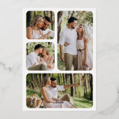 Once On a Time Fairytale Castle Photo 結婚's 箔招待状 (裏面)