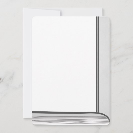 Once On a Time Storybookブライダルシャワーピンク 招待状 (裏面)