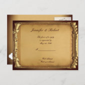 Once On a Time Wedding RSVPポストカード インビテーションポストカード (正面/裏面)