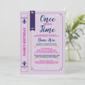 Once Opan A Time Story Book誕生日プリンセス 招待状 (スタンド正面)