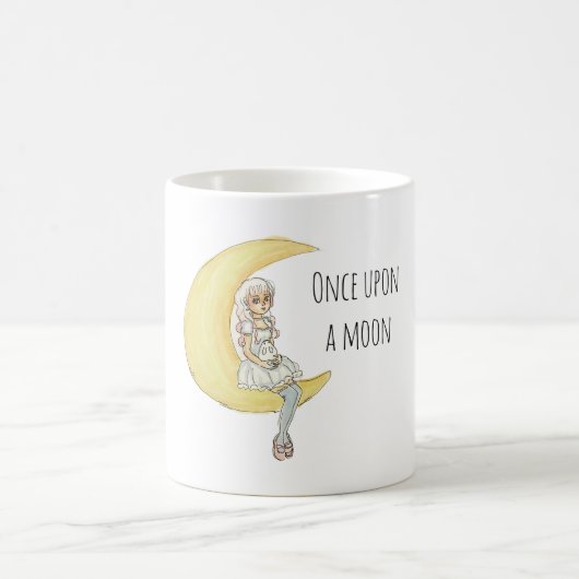 Once Upon A Moon Girl Bunny コーヒーマグカップ (中央)