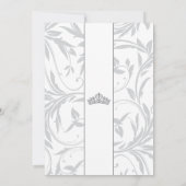 Once Upon a Sweet 16 Silver Princess Birthday 招待状 (裏面)