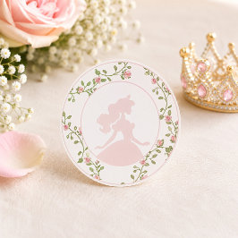 Once Upon a Time ピンクプリンセス フラワー コケット 1st ラウンドシール