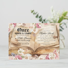 Once Upon A Time Book Baby Shower 招待状