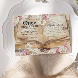 Once Upon A Time Book Baby Shower 招待状