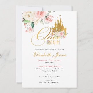 Once Upon a Time Bridal Shower Invitation 招待状