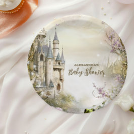 Once Upon a Time Fairytale Castle Baby Shower ペーパープレート