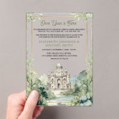 Once Upon a Time Fairytale Castle Wedding アクリル招待状 (インサイチュ (ポータブル))