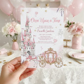 once upon a time fairytale magical royal pink 招待状