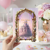 once upon a time fairytale magical royal pink 招待状