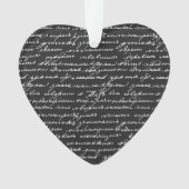 Once Upon A Time Handwriting Message Love Story オーナメント (正面)