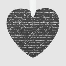 Once Upon A Time Handwriting Message Love Story オーナメント