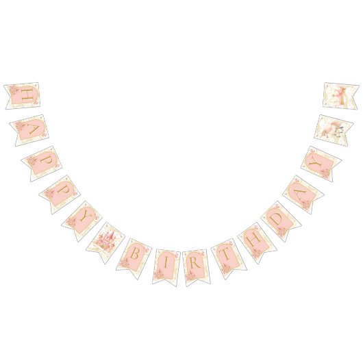 Once Upon a Time Happy Birthday Bunting Banner バンティングフラッグ (全)