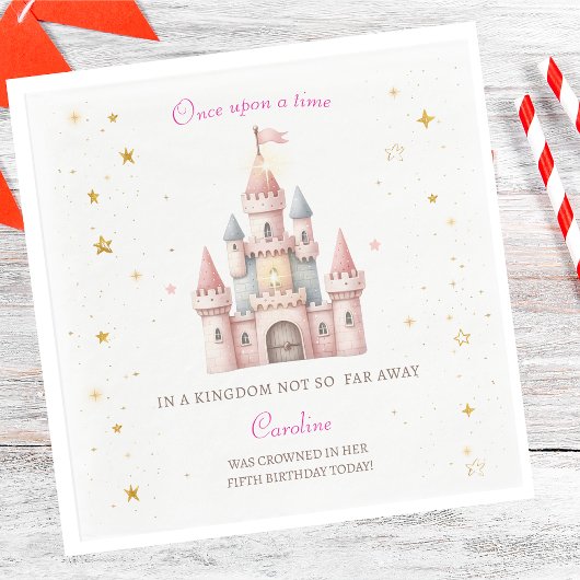 Once upon a time, Princess Birthday スタンダードランチョンナプキン