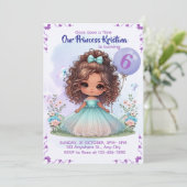 Once Upon a Time Princess Birthday Invitation 招待状 (スタンド正面)