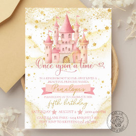 Once Upon a Time Princess Birthday Invitation 招待状