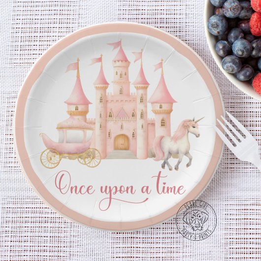 Once Upon A Time Princess Paper Plate ペーパープレート