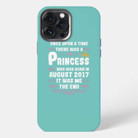 Once upon a time there was a princess August 2017 iPhoneケース (裏面)