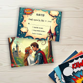 Once Upon A Time Woodland Castle Fairytale Wedding 出欠カード