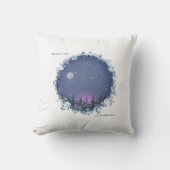 Once upon a winter dusk throw pillow クッション (正面)
