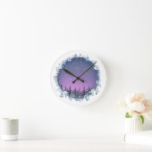 Once upon a winter dusk wall clock ラウンド壁時計 (ホーム)