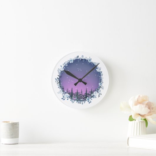Once upon a winter dusk wall clock ラウンド壁時計 (ホーム)