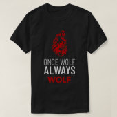Once Wolf Always Wolf Sigma Male Tシャツ (デザイン正面)