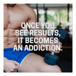 Once You See Results Motivational Poster ポスター