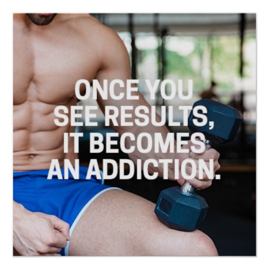 Once You See Results Motivational Poster ポスター (正面)