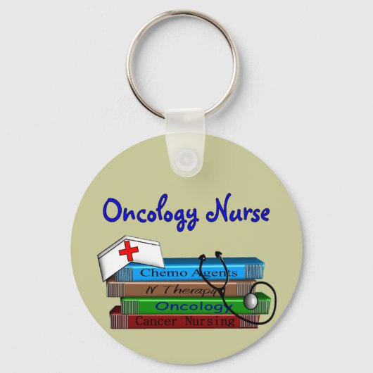 Oncolgoy Nurse "Books" Design キーホルダー (正面)