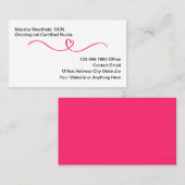 Oncological Certified Nurse Business Cards 名刺 (正面/裏面)