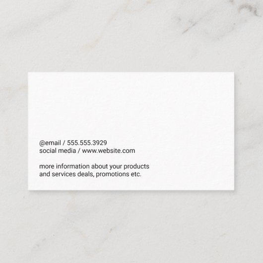 Oncologistロゴ |聴診器を持つ医師 名刺 (裏面)