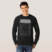 Oncologist Nutrition Facts Sarcastic Graphic Tシャツ (正面フル)