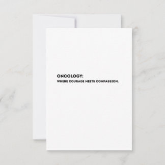 Oncology Definition Card – Thank You Oncologist  サンキューカード