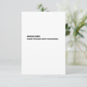 Oncology Definition Card – Thank You Oncologist  サンキューカード (スタンド正面)