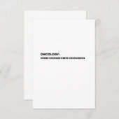 Oncology Definition Card – Thank You Oncologist  サンキューカード (正面/裏面)