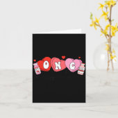 Oncology Nurse Fight Cancer Nurse Valentine Onc De カード (黄色い花)