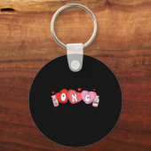 Oncology Nurse Fight Cancer Nurse Valentine Onc De キーホルダー (正面)