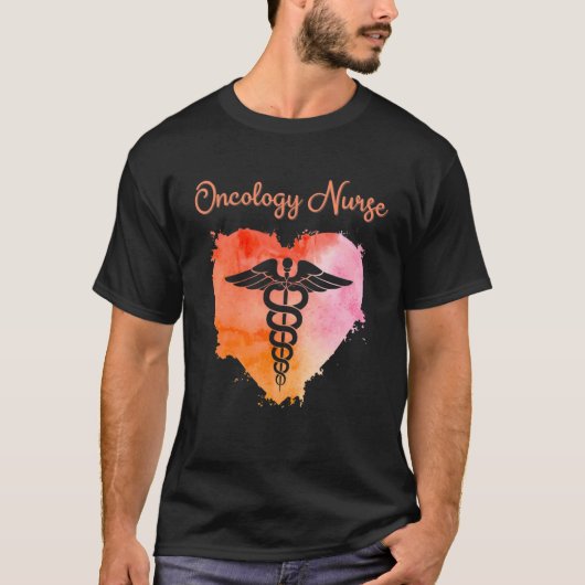 Oncology Nurse  Nurses Nursing Graduation Caduceus Tシャツ (正面)