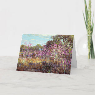 Onderdonk – レッドブドツリーズイン開花アットレオン春 カード