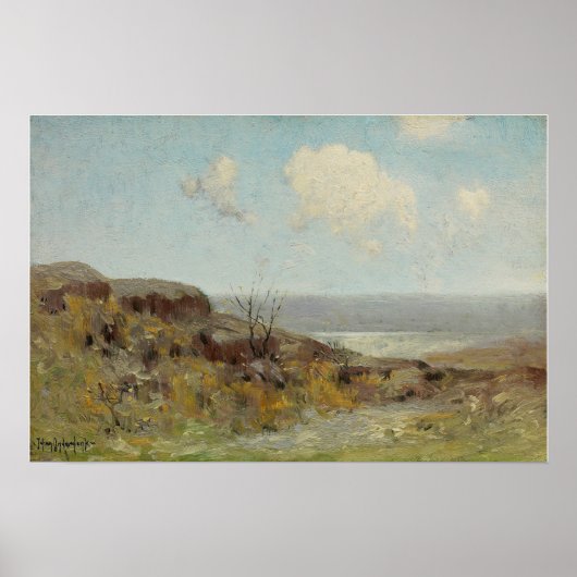 Onderdonk - 岩だらけの丘の静かな池 1908 ポスター (正面)