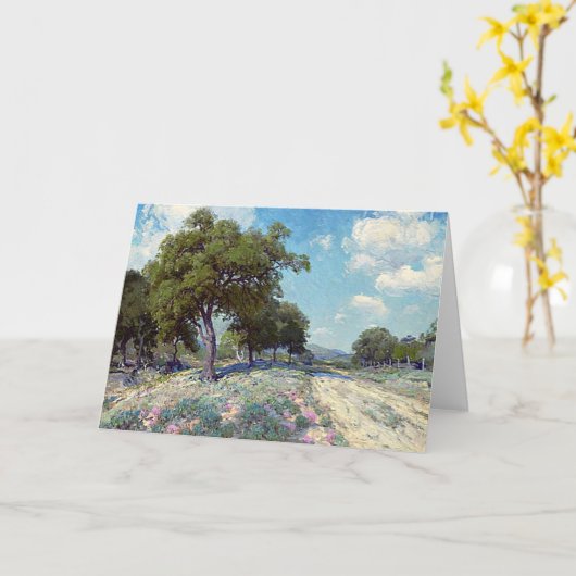 Onderdonk – 木々を通る道 カード (黄色い花)