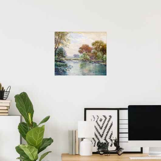 Onderdonk – 無題の風景 ポスター (ホームオフィス)