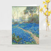 Onderdonk - A Hillside of Bluebonnets -テキサス州 カード (黄色い花)